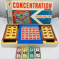 Concentration Game 5th Edition - 1962 - Milton Bradley - Great Condition