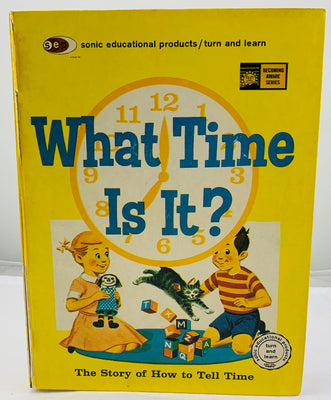 What Time Is It? Turn and Learn Book - 1961 - Sonic Educational Products - Great Condition