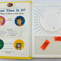 What Time Is It? Turn and Learn Book - 1961 - Sonic Educational Products - Great Condition
