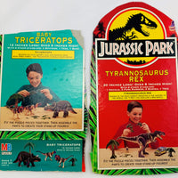 Jurassic Park Tyrannosaurus Rex, Triceratops, and Velociraptors 3D Puzzles  - 1993 - Milton Bradley - Very Good Condition