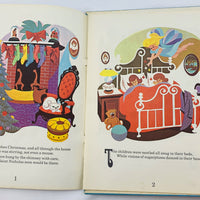 Night Before Christmas Turn and Learn Book - 1961 - Sonic Educational Products - Great Condition