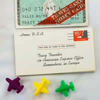 Money Card An American Express Travel Game - 1972 - Schaper - Great Condition