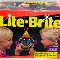 Lite Brite - 1992 - 10+ Unpunched Sheets - 200+ Pegs - Working - Very Good Condition