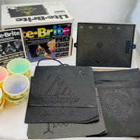 Lite Brite - 1984 - 10+ Unpunched Sheets - 200+ Pegs - Working - Very Good Condition