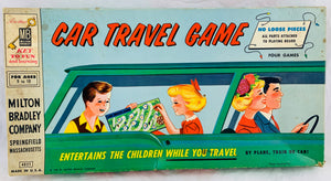 Car Travel Game - 1958 - Milton Bradley - Very Good Condition