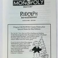 Monopoly: Rudolph the Red-Nosed Reindeer - 2005 - USAopoly - Great Condition