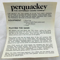 Perquackey Game - 1975 - Lakeside - Great Condition