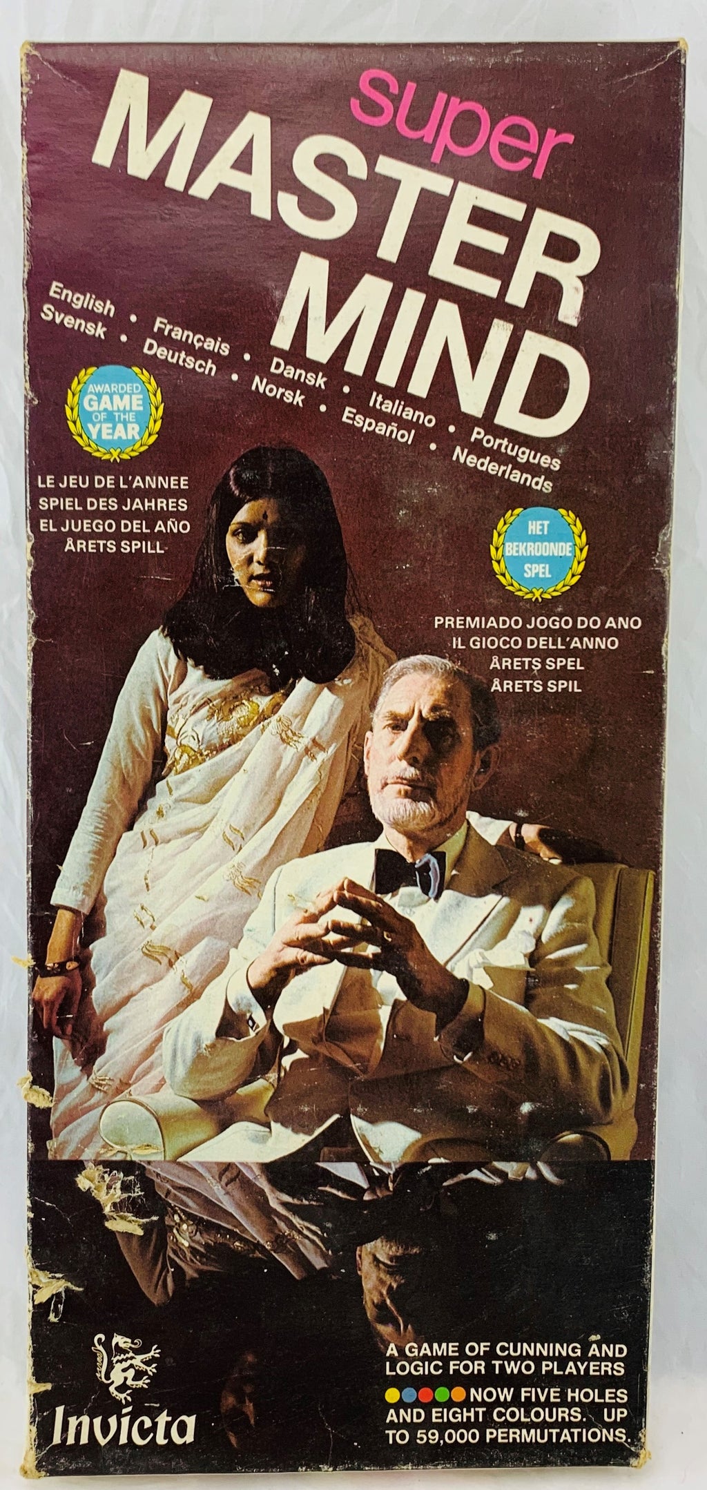 Deluxe Mastermind Game - 1972 - Invicta Games - Great Condition