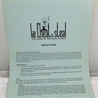 Lie, Cheat & Steal Game - 1971 - Reiss Games - Great Condition