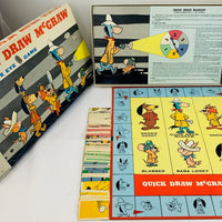 Quick Draw McGraw Private Eye Game - 1960 - Milton Bradley - Great Condition