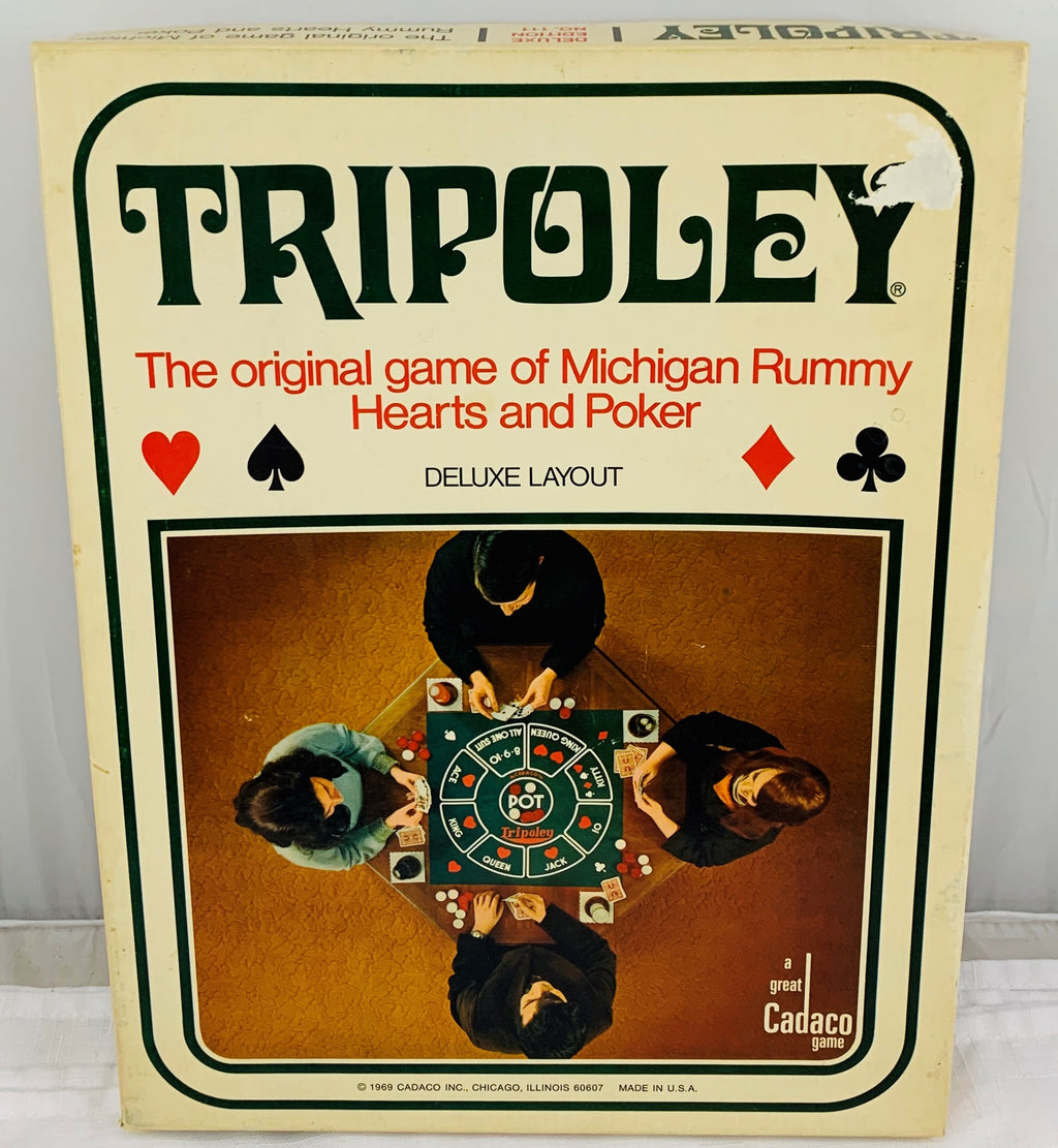 Tripoley Deluxe Game - 1968 - Cadaco - Great Condition