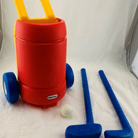 Little Tikes Golf Caddy and Golf Clubs -  Great Condition