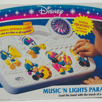 Mickey Mouse Music 'N Lights Parade Busy Box Crib Toy - 1992 - Mattel - Great Condition