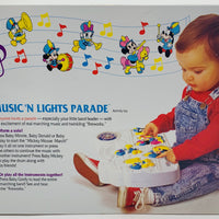 Mickey Mouse Music 'N Lights Parade Busy Box Crib Toy - 1992 - Mattel - Great Condition