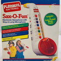Sax-O-Fun Saxophone - Playskool - Working - Great Condition - 1986