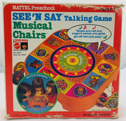 Musical Chairs See N Say - 1980 - Mattel - New Old Stock