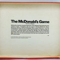 McDonald's Game - 1975 - Milton Bradley - Very Good Condition