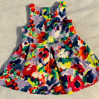 Janie and Jack 3-6 Months Purple Floral Flower Dress
