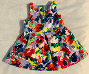 Janie and Jack 3-6 Months Purple Floral Flower Dress