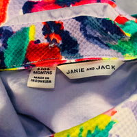 Janie and Jack 3-6 Months Purple Floral Flower Dress