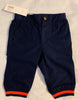 NWT New Janie and Jack 3-6 Months Blue & Orange Short Sleeve T-Shirt and Pants