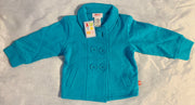 NWT New Zutano 6-12 Months Blue Cotton Button Jacket