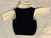NWT New Janie and Jack 0-3 Months White Long Sleeve Polo with Vest