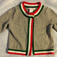 Janie and Jack 12-18 Months Gray Cardigan