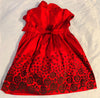 NWT New Janie and Jack 4T Red Rose Flower Bow Dress