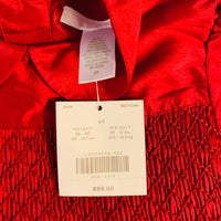 NWT New Janie and Jack 4T Red Rose Flower Bow Dress