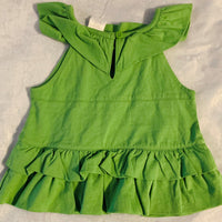 NWT New Gymboree 6-12 Months Green Strawberry Sleeveless Top