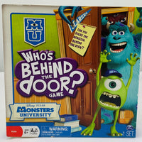 Who's Behind The Door Game? Monsters University - 2013 - Spin Master - Great Condition