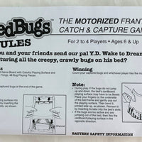 Bed Bugs Game - 2010 - Patch - Great Condition