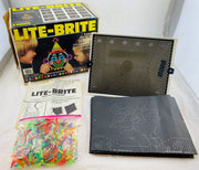 Lite Brite - 1984 - 25+ Unpunched Sheets - 200+ Pegs - Working - Very Good Condition