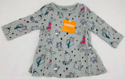 NWT New Gymboree 6-12 Months Gray Kitty Cat Long Sleeve Top