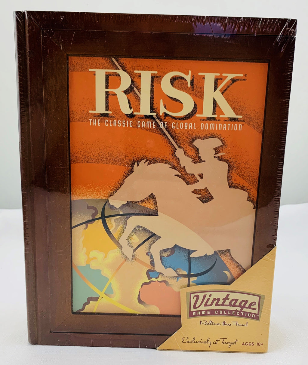 Risk Wood Bookshelf Game - 2005 - Hasbro - New