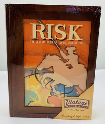 Risk Wood Bookshelf Game - 2005 - Hasbro - New