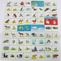 Memory Animal Families Game - 1980 - Milton Bradley - Great Condition