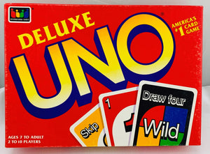 Uno Deluxe Game - 1993 - Mattel - Great Condition