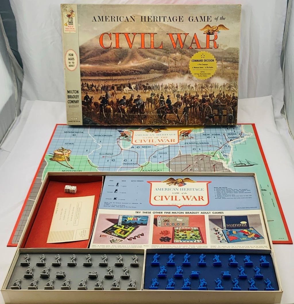 Battle Cry Civil War Game - 1961 - Milton Bradley - Great Condition