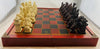 Chess Set 23" x 23" x 3" - Vintage - Hand Carved - Great Condition
