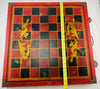 Chess Set 23" x 23" x 3" - Vintage - Hand Carved - Great Condition