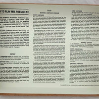 Mr. President Game - 1965 - 3M - Great Condition