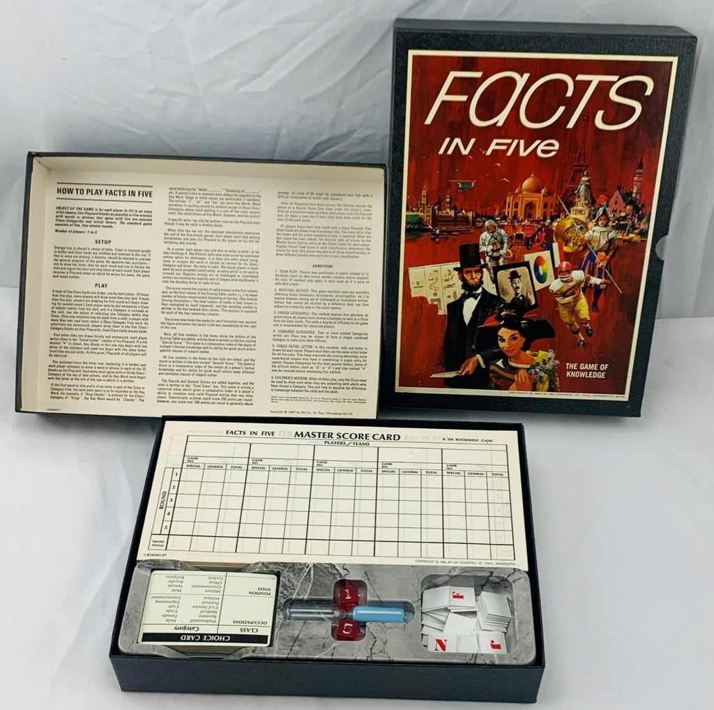 Facts in Five Game - 1967 - 3M - Great Condition