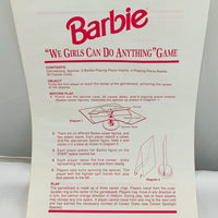 Barbie: We Girls Can Do Anything Game - 1991 - Golden - Great Condition