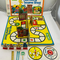 Walk Along Sesame Street Game - 1975 - Milton Bradley - Very Good Condition