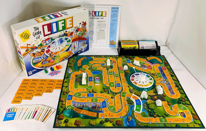 The Game Of Life 2002 Board And Instructions Only Hasbro