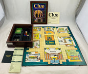 Clue Wood Bookshelf Game - 2005 - Parker Brothers - Great Condition