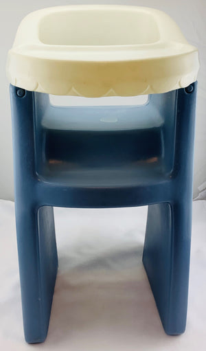 Little Tikes White and Blue High Chair -  Great Condition