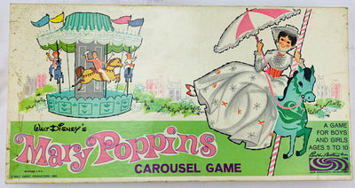 Mary Poppins Carousel Game - 1964 - Parker Brothers - Great Condition